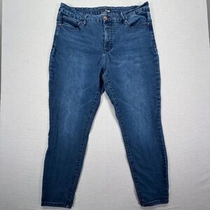 Royalty For Me Curvy Fit Jeans Womens 18W Blue Skinny High Rise Stretch Denim